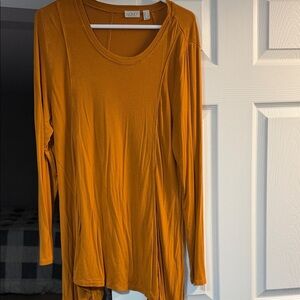 LOGO by Lori Goldstein Amber Long Sleeve Top